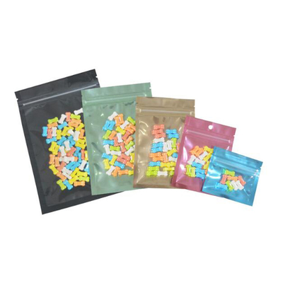  Three Side Seal Pouch Clear Front And Back Holographic Finish