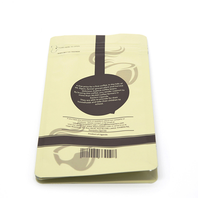 8oz Custom Printed Biodegradable Plastic Bags 100-150µ Flat Bottom Zipper Bag 1000g