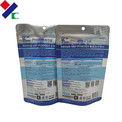 13x18 + 4cm Aluminium Foil  Bag , Resealable Food Grade Pouch Bags 60microns