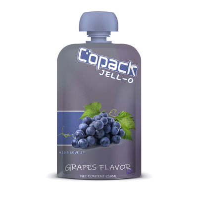 Plastic Liquid Fruit Juice Drink Spout Pouch Packaging 200ml Reusable