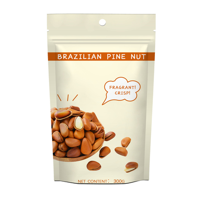 ODM Stand Up Zipper Pouch Cashew Walnut Amygdala Foil Packaging 200g 300g