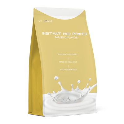 Biodegradable Flat Bottom Bag For Milk Powder 55g 100g 500g