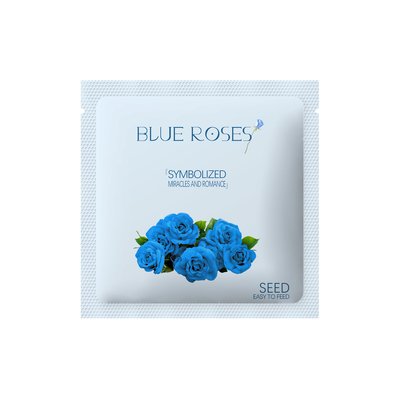 Custom Color Three Side Seal Pouch Flower Seeds Products Packaging BRC