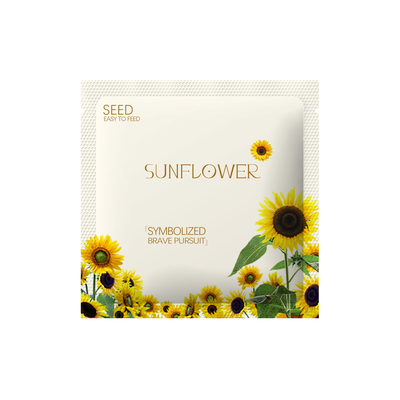 Tasteless Flower Seeds Species Three Side Seal Pouch Aluminum Foil Bag