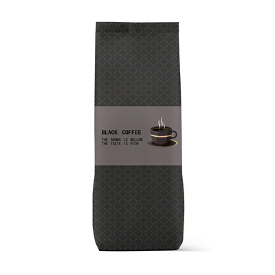 250g 500g 1000g Printed Stand Up Gusseted Bags With One Way Valve Tin Tie
