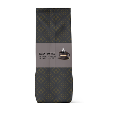 250g 500g 1000g Printed Stand Up Gusseted Bags With One Way Valve Tin Tie