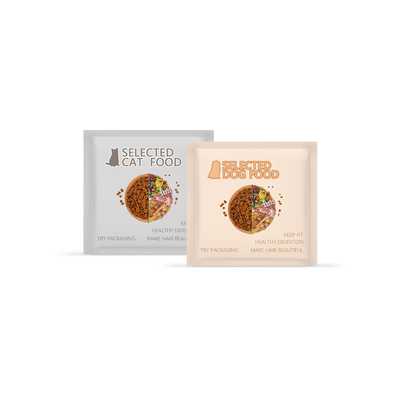 FDA Three Side Bags Foil Multiple Layers Portable Treat Food Trial Package 30G 50G