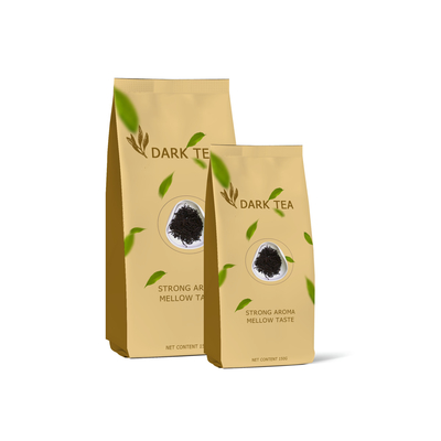 ODM OEM Foil Laminated Side Gusset Bags Dark Tea Packaging 150g