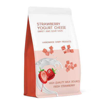 Strawberry Cheese Nut Recyclable Packaging Bags CMYK + Spot Color