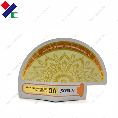 Customized Shape FDA Aluminum Foil Bag Cosmetic Plastic Facial Mask Packaging