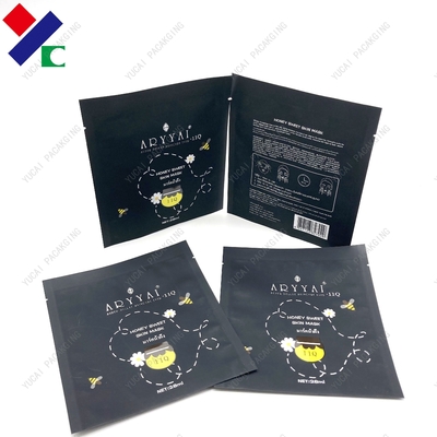 Custom Print Three Side Seal Pouch Mylar Aluminum Foil Facial Mask Bag