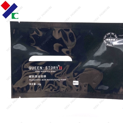 SGS Plastic Facial Mask Cosmetic Packaging Bags Rotogravure Printing Custom Logo
