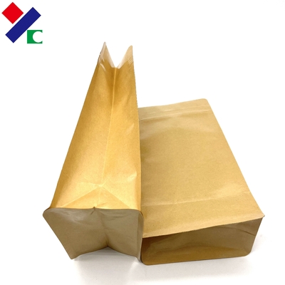 OEM 250g Biodegradable Packing Pouch  Roasted Square Instant Powder Bags