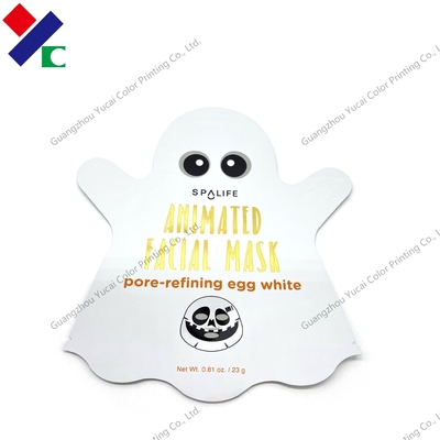Flexible Packaging Three Side Seal Pouch Special Shaped Facial Mask Bag
