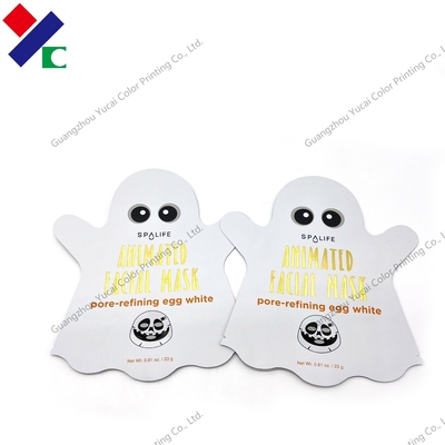 Flexible Packaging Three Side Seal Pouch Special Shaped Facial Mask Bag