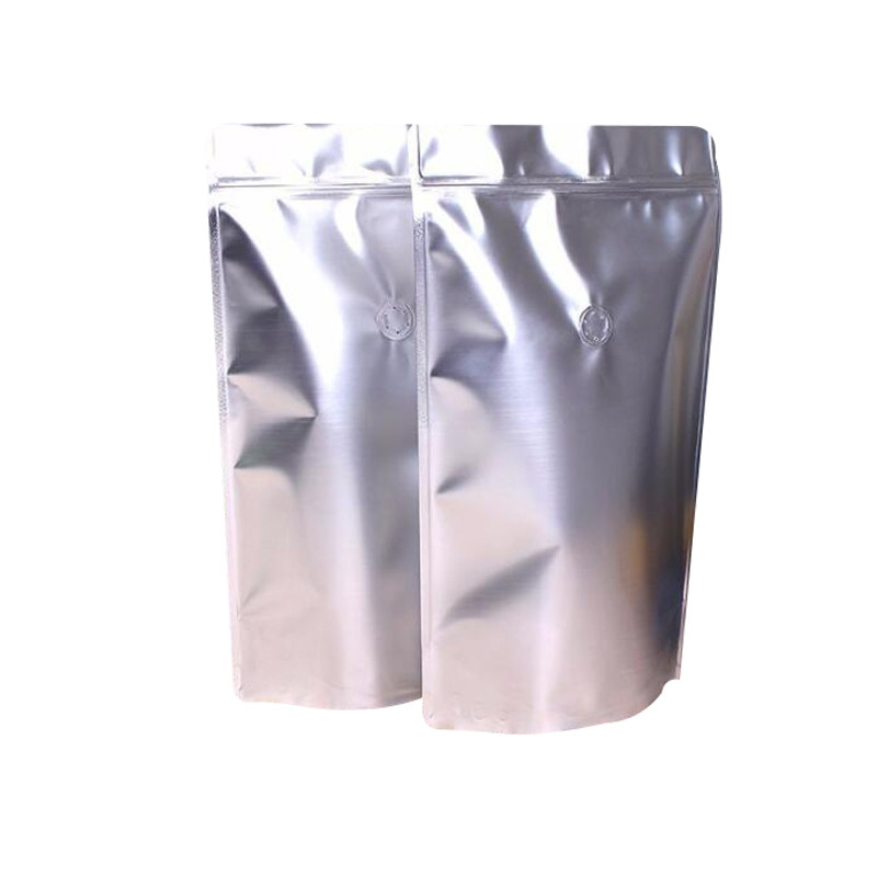 120 microns Silver Mylar  Stand Up Bags Smell Proof Gravure Printing
