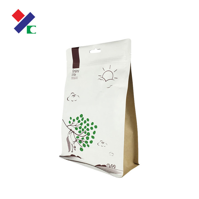 Side Gusset Biodegradable Packaging Bags 32oz 64oz 2lb 5lb 250g Coffee Bags