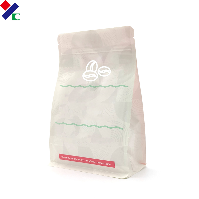 Compostable 500Gram 1000Gram Coffee Packaging Bags With Zipper