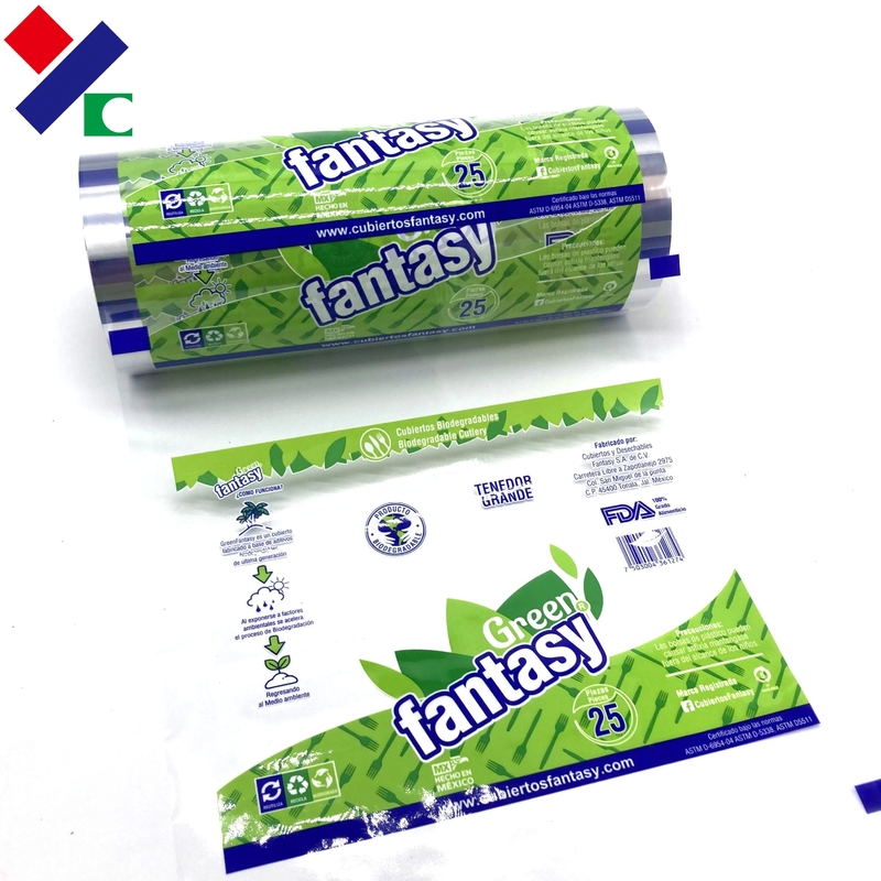 Clear Plastic Food Packaging Film Roll BOPP CPP Laminated 30 Micron