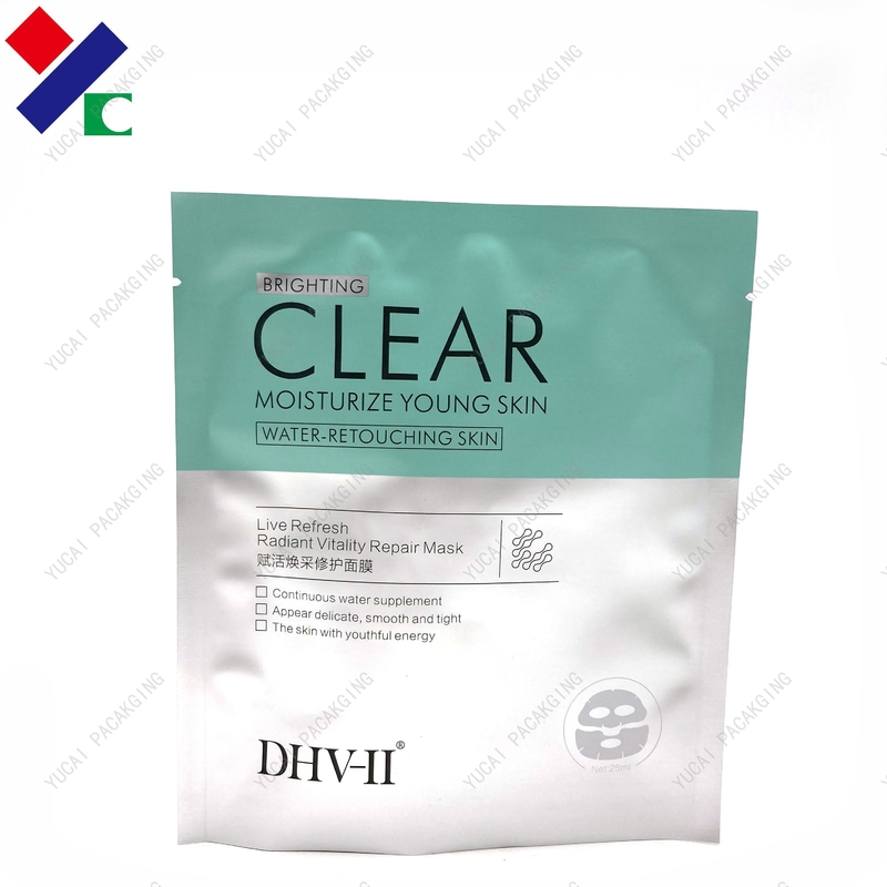 SGS 3 Side Seal Pouch Easy Tear Custom Logo Plastic Mask Packaging Bags