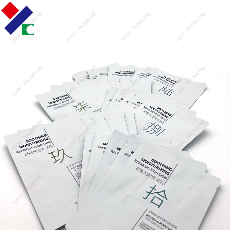 OEM Three Side Seal Pouch Aluminum Foil Facial Mask Bag