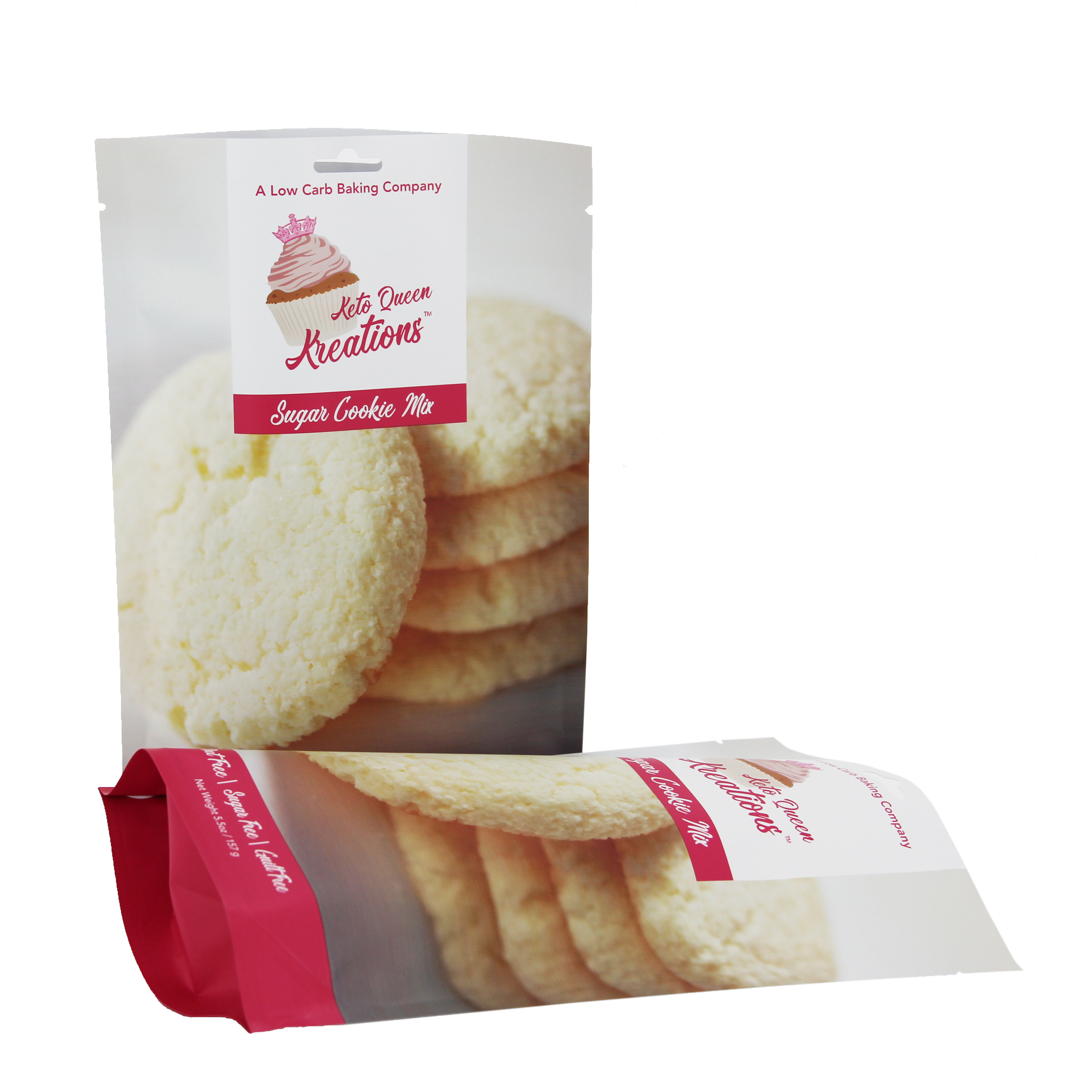 Cookie Chip Stand Up Zipper Pouch Ziplock Bags 300 Micron CMYK Printing