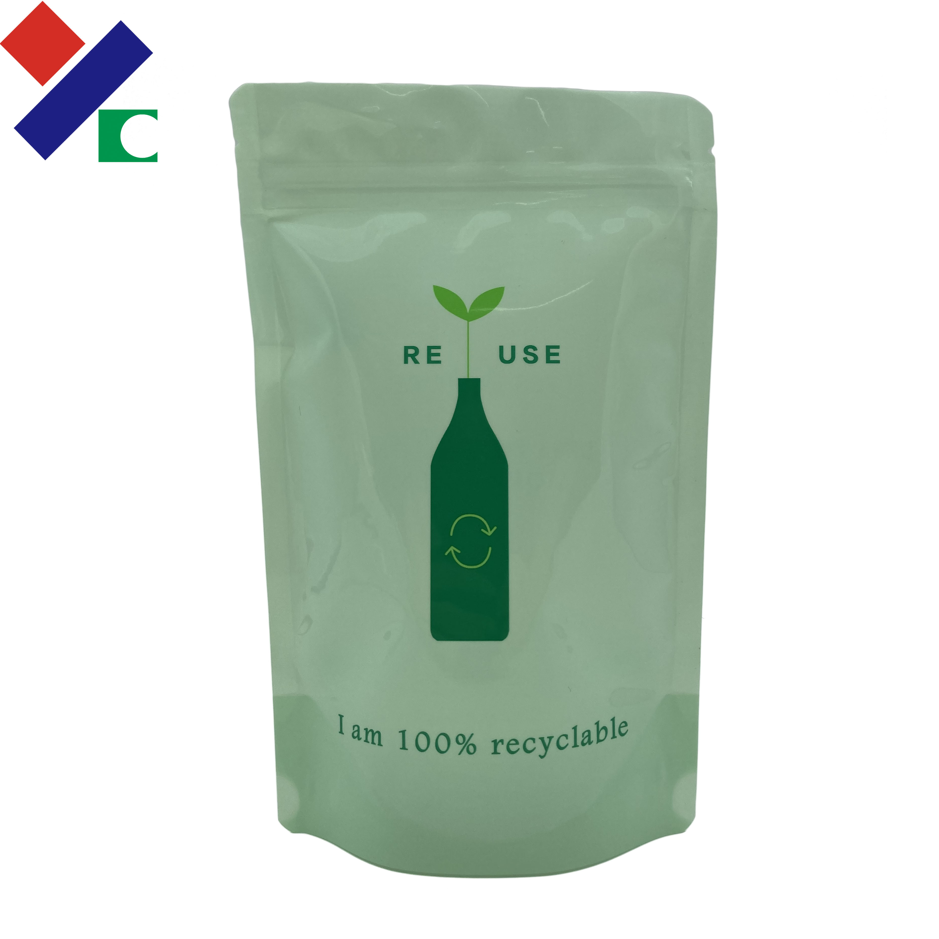 Aroma Barrier Recyclable Packaging Bags Stand Up Mylar Smell Proof Bag
