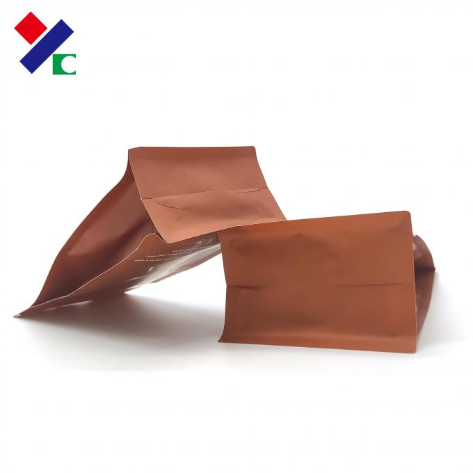 Matte Varnish Heat Seal Coffee Bags 1.5Lb Customized Logo
